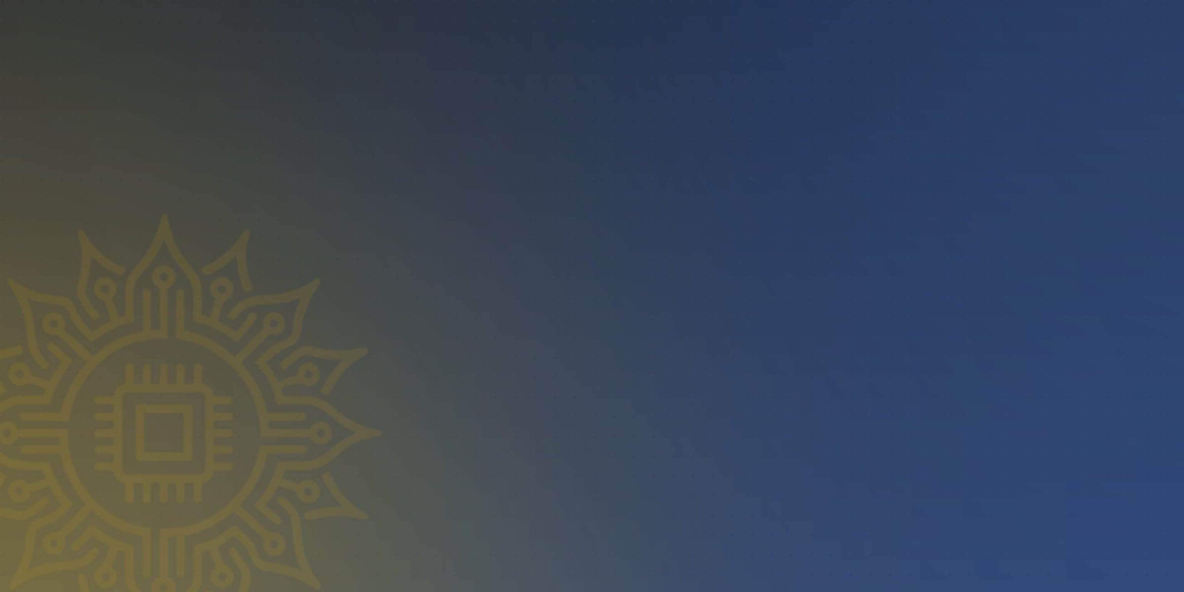 Deep navy background with a gold glow and the Kuaray Tech sun emblem on the left